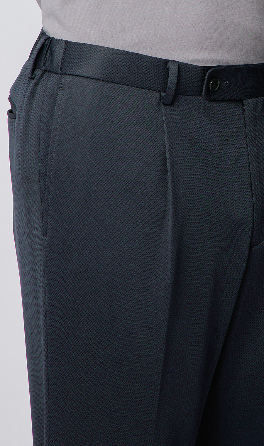 スタイリッシュスラックス【KARUISHI】【＃すごスラ】【セットアップ着用可】【裾上げ済み】 ネイビー S