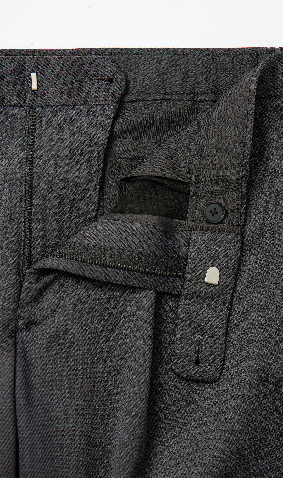 スタイリッシュスラックス【KARUISHI】【＃すごスラ】【セットアップ着用可】【裾上げ済み】 チャコール S