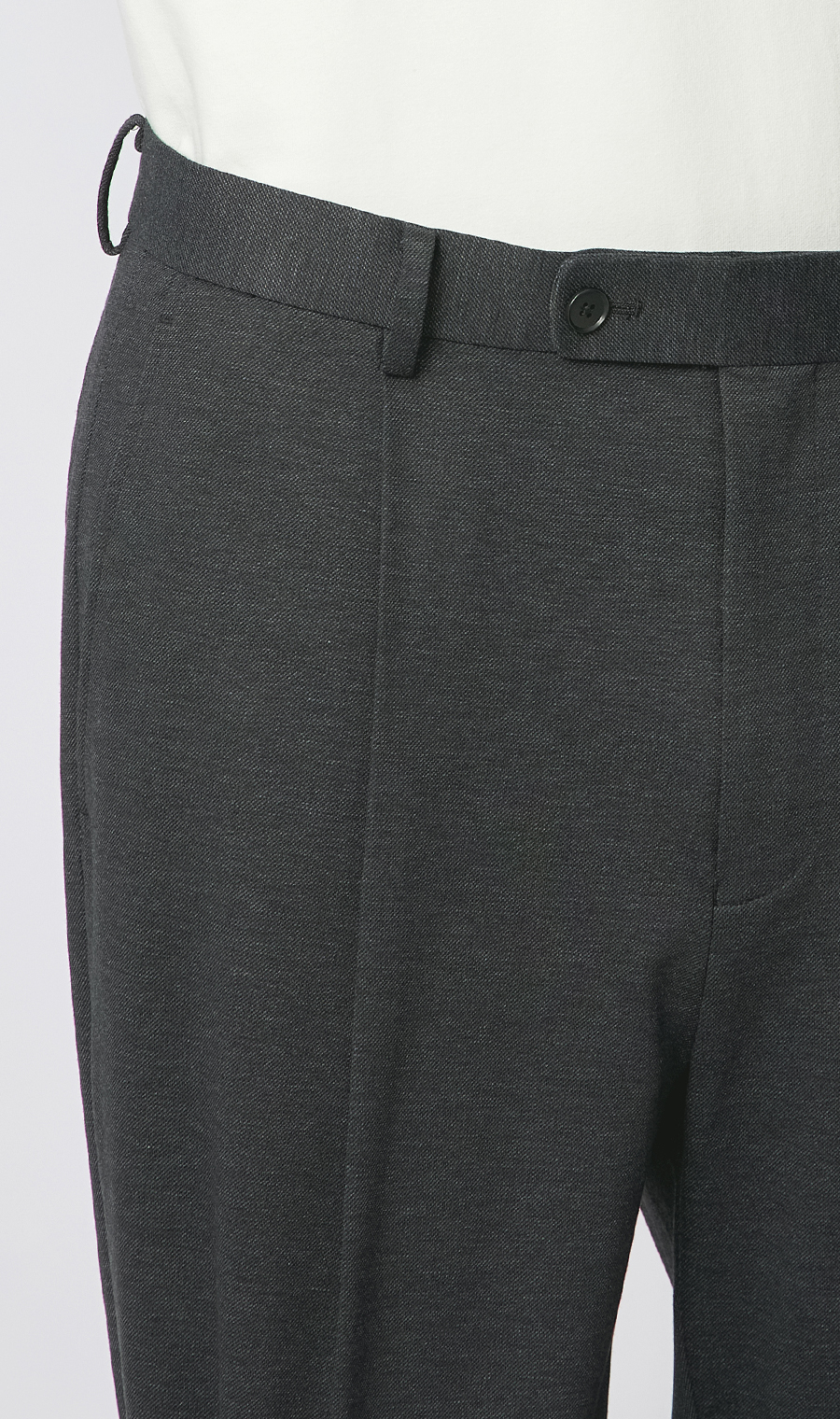 ルーズフィットスラックス【セットアップ着用可】【裾上げ済み】 チャコール S