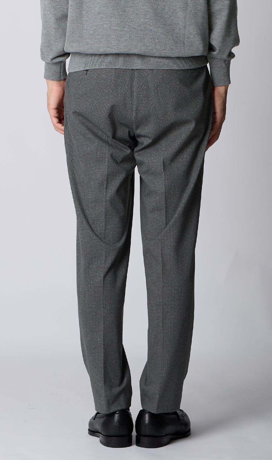 ルーズフィットスラックス【セットアップ着用可】【裾上げ済み】 グレー S