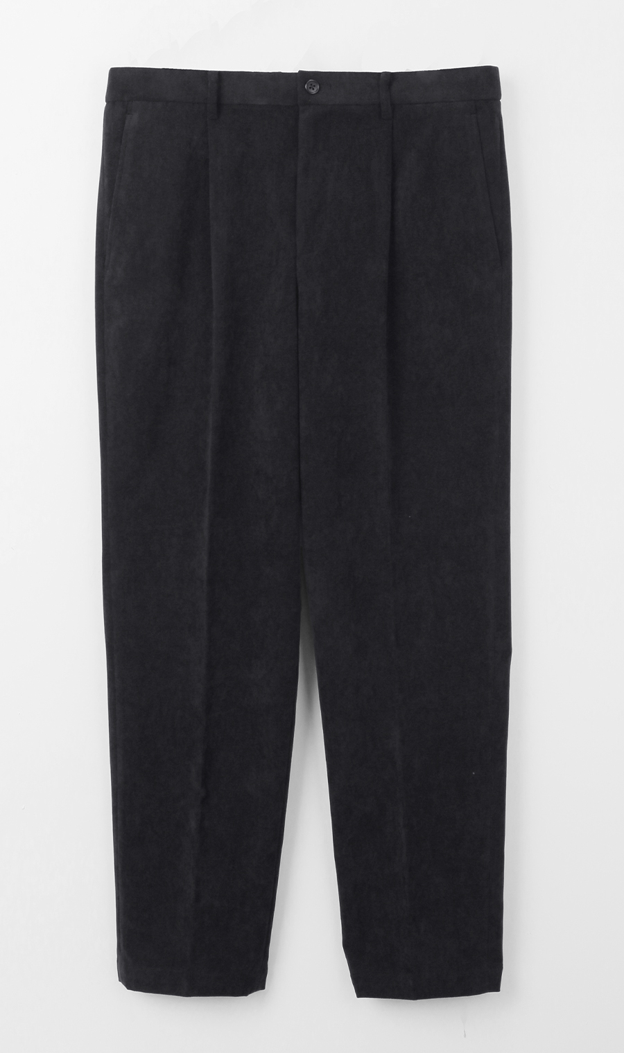 ルーズフィットスラックス【コーデュロイ】【セットアップ着用可】【裾上げ済み】 ブラック S