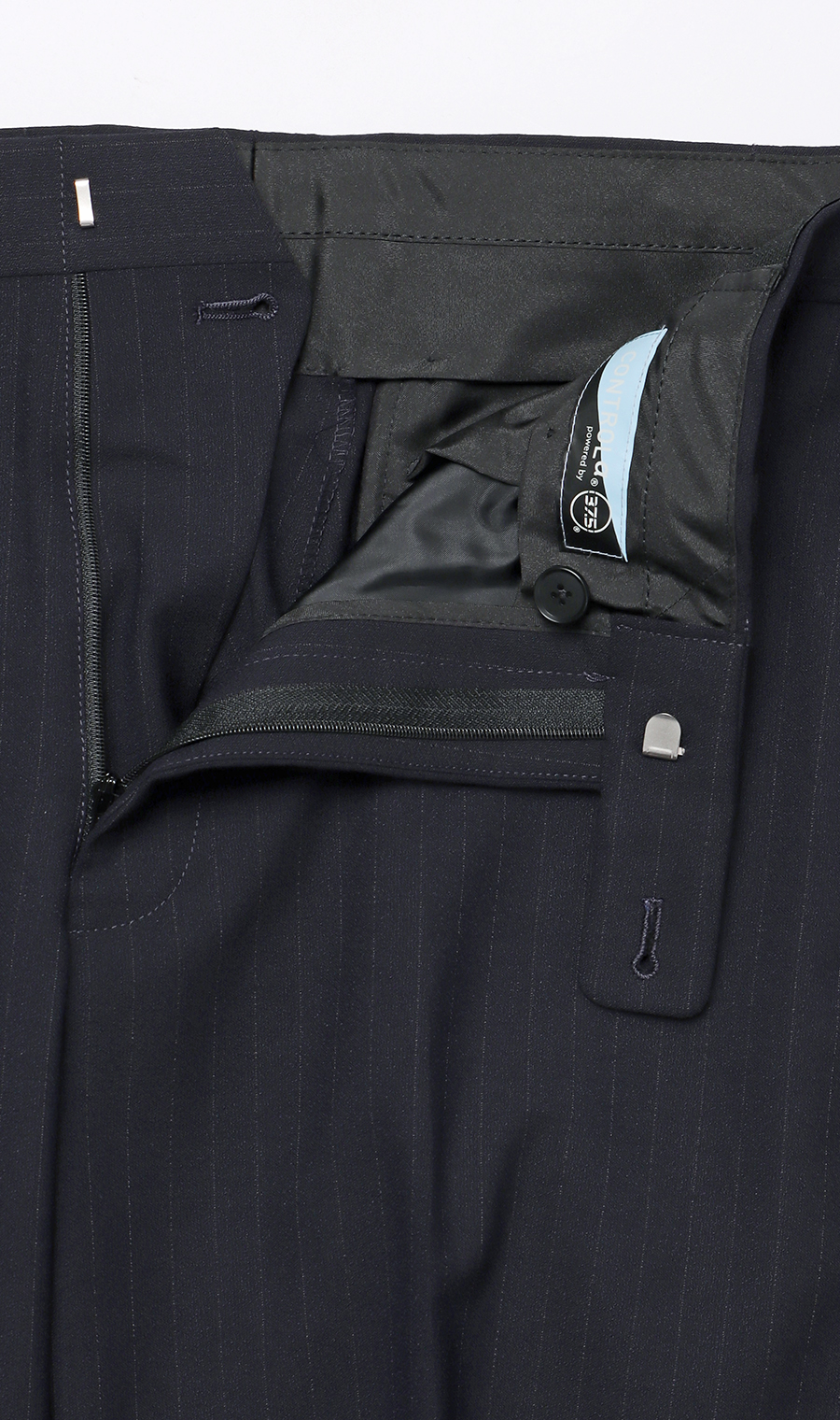 スタイリッシュスラックス【CONTROLα】【セットアップ着用可】 ネイビー S