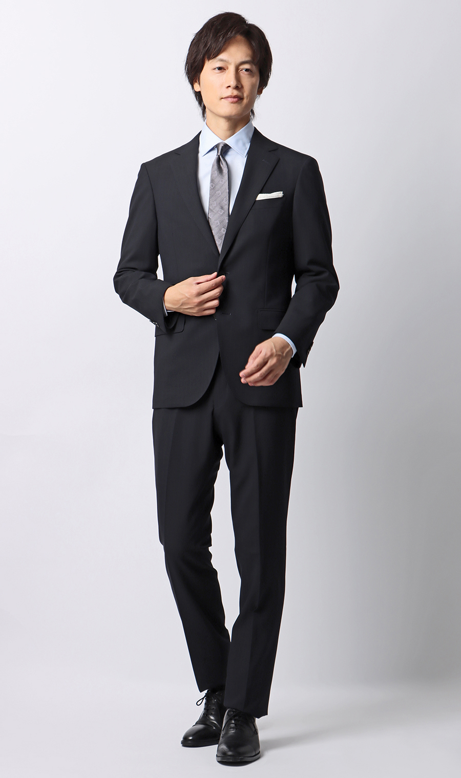 スタイリッシュスラックス【CONTROLα】【セットアップ着用可】 ネイビー S