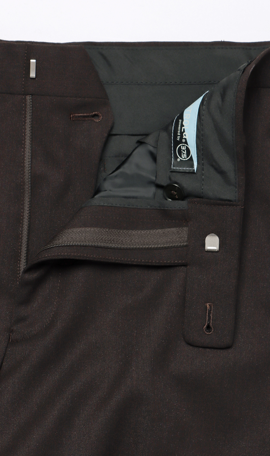 スタイリッシュスラックス【CONTROLα】【セットアップ着用可】 ブラウン S