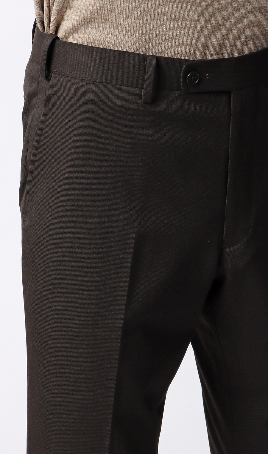 スタイリッシュスラックス【CONTROLα】【セットアップ着用可】 ブラウン S