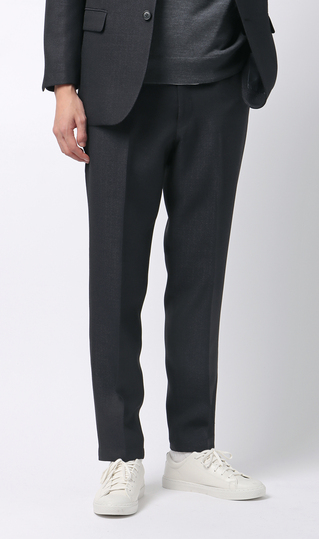 スタイリッシュスラックス【ツイード】【セットアップ着用可】【裾上げ済み】