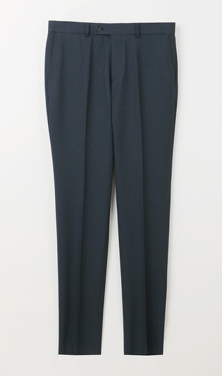Stylish slacks [no pleats] [washable] [tumble dryable] [can be worn as a set]