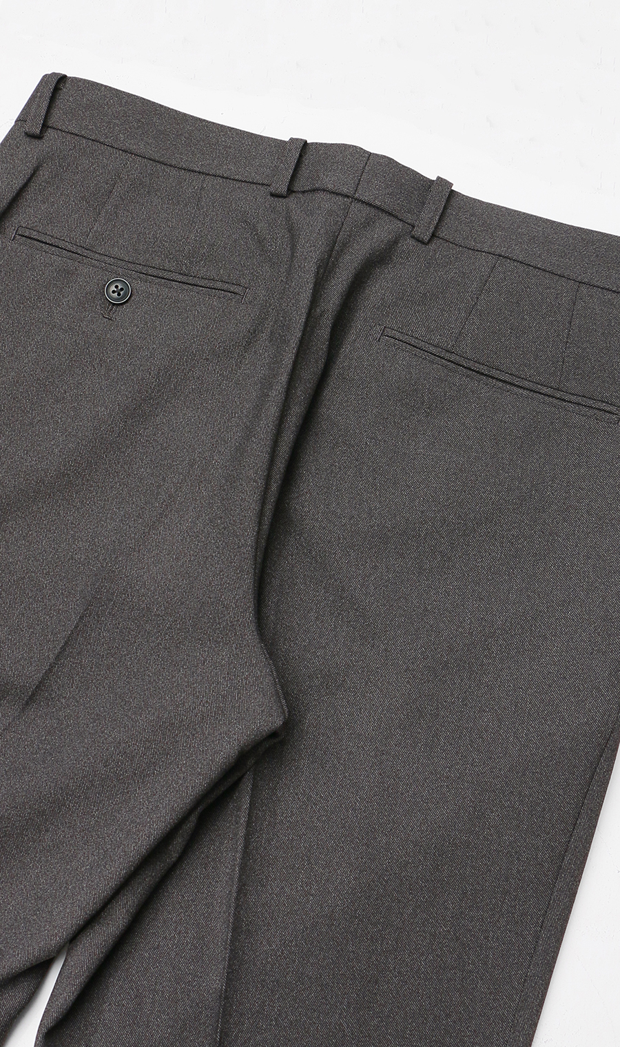 スタイリッシュスラックス【ノータック】【ウォッシャブル】【乾燥機OK】【セットアップ着用可】 チャコール 76cm