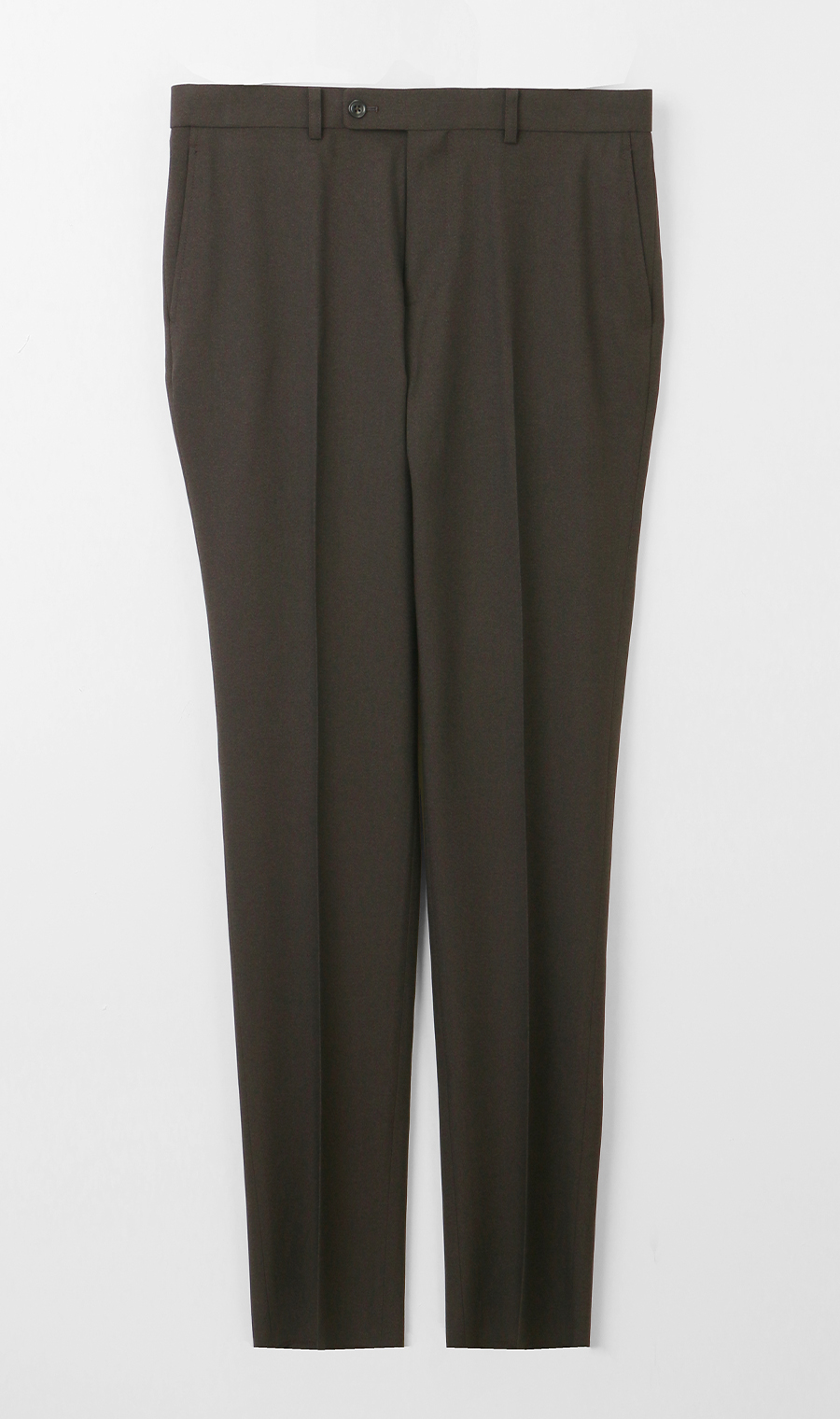 スタイリッシュスラックス【ノータック】【ウォッシャブル】【乾燥機OK】【セットアップ着用可】 ブラウン 76cm