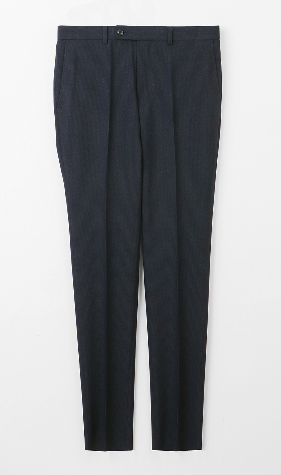 スタイリッシュスラックス【ノータック】【ウォッシャブル】【乾燥機OK】【セットアップ着用可】 ネイビー 76cm