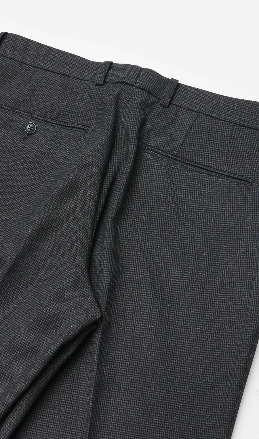 スタイリッシュスラックス【ノータック】【ウォッシャブル】【乾燥機OK】【セットアップ着用可】 チャコール 76cm