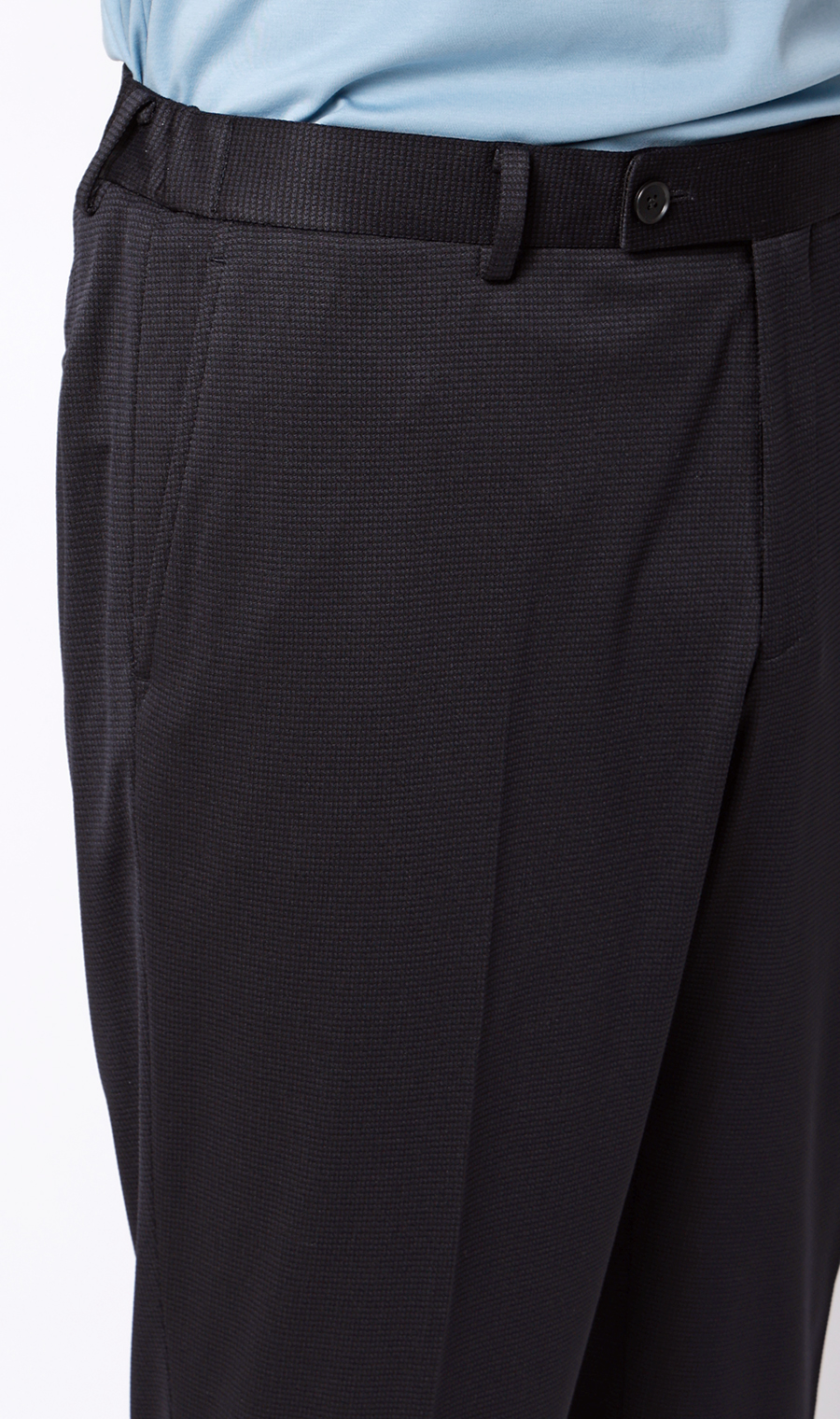 スタイリッシュスラックス【CONTROLα】【セットアップ着用可】【裾上げ済み】 ネイビー S