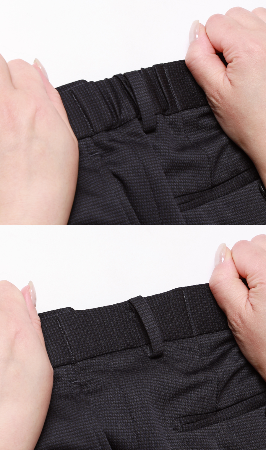 スタイリッシュスラックス【CONTROLα】【セットアップ着用可】【裾上げ済み】 ネイビー S