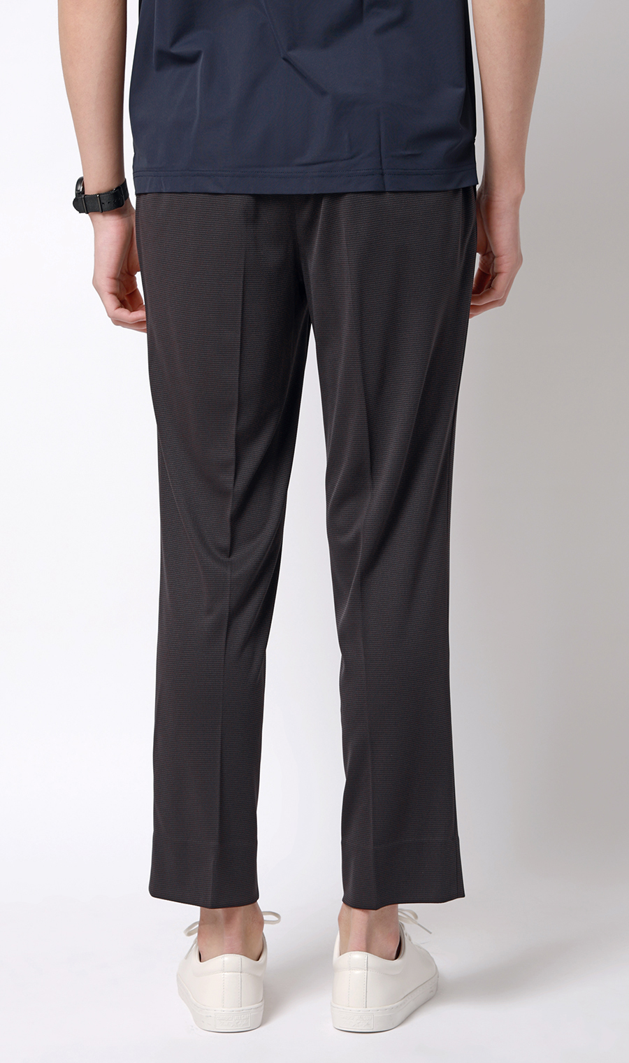 スタイリッシュスラックス【CONTROLα】【セットアップ着用可】【裾上げ済み】 チャコール M