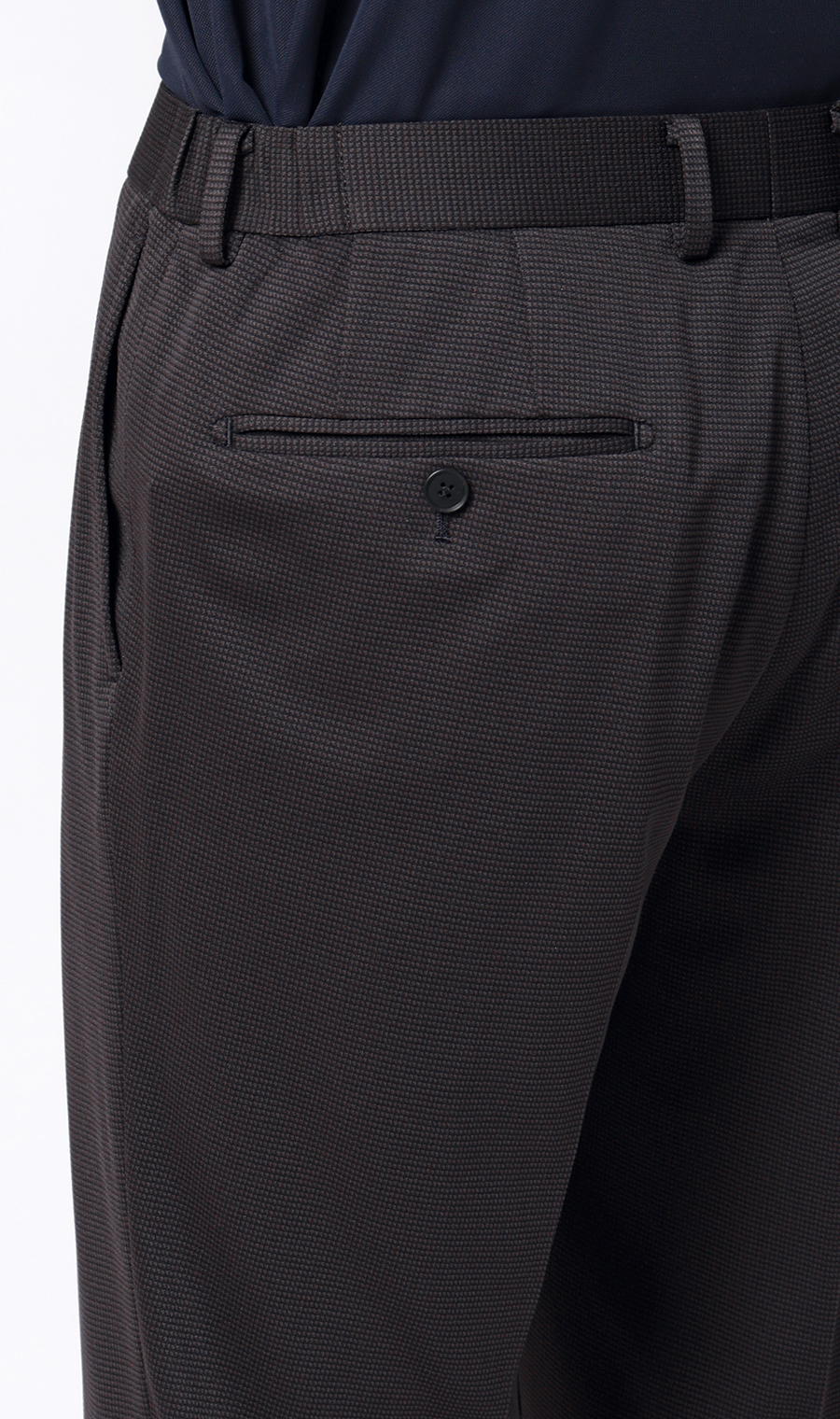 スタイリッシュスラックス【CONTROLα】【セットアップ着用可】【裾上げ済み】 チャコール M