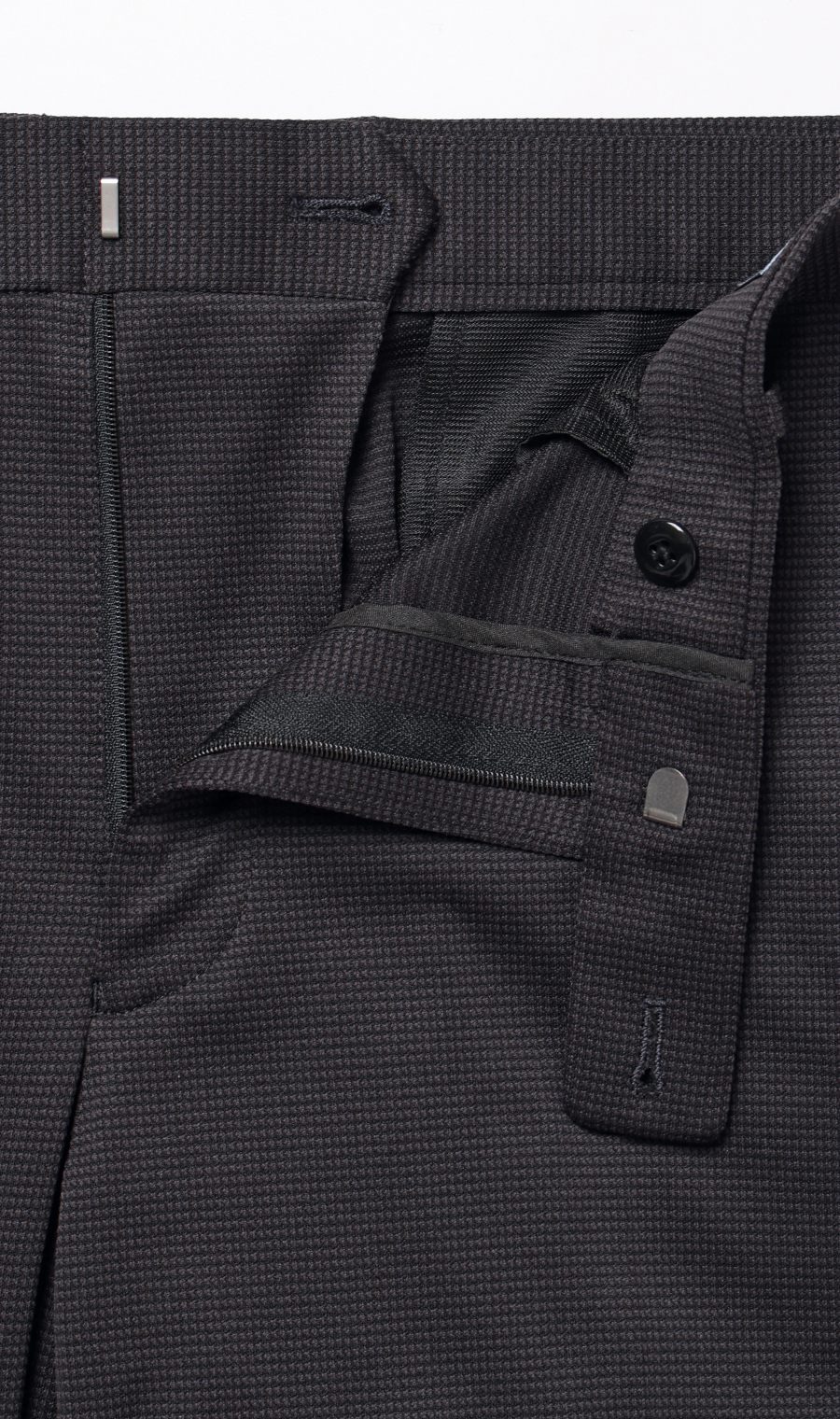 スタイリッシュスラックス【CONTROLα】【セットアップ着用可】【裾上げ済み】 チャコール M