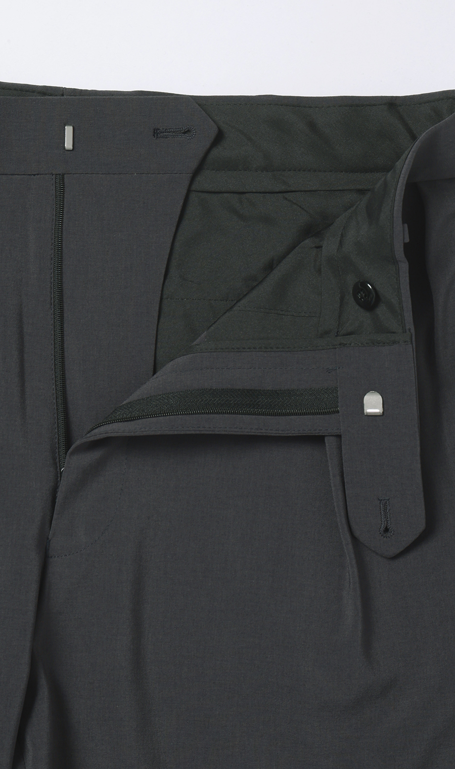 スタイリッシュスラックス【セットアップ着用可】【裾上げ済み】 ブルーグレー S