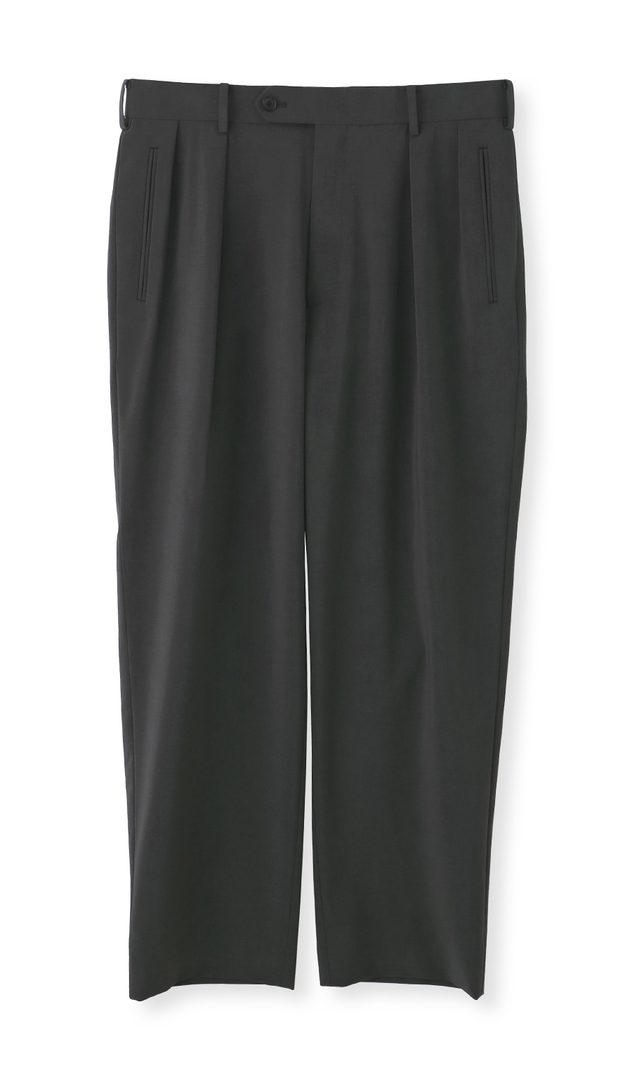 スタイリッシュスラックス【セットアップ着用可】【裾上げ済み】 ブルーグレー S