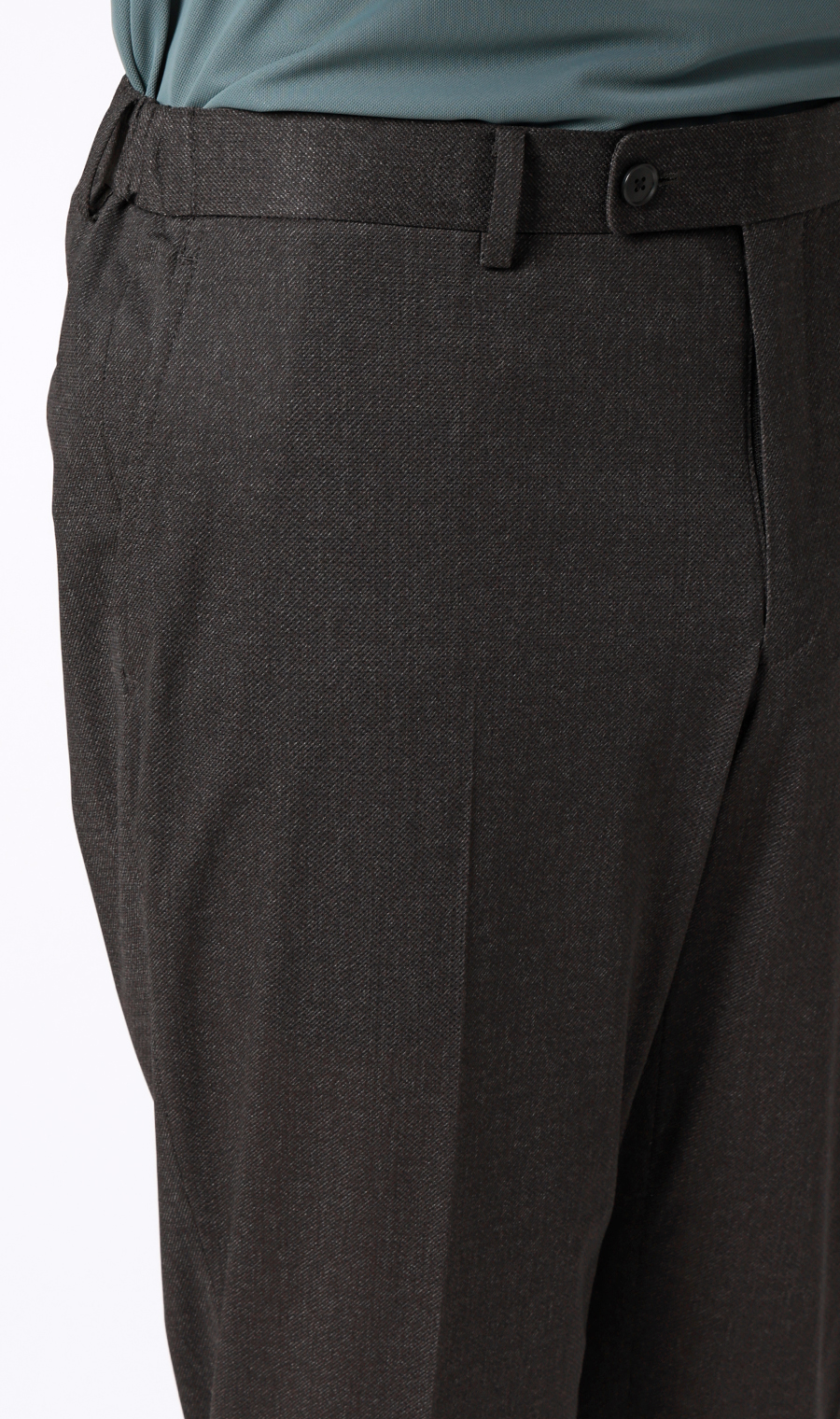 スタイリッシュスラックス【超軽量】【セットアップ着用可】【裾上げ済み】 チャコール M