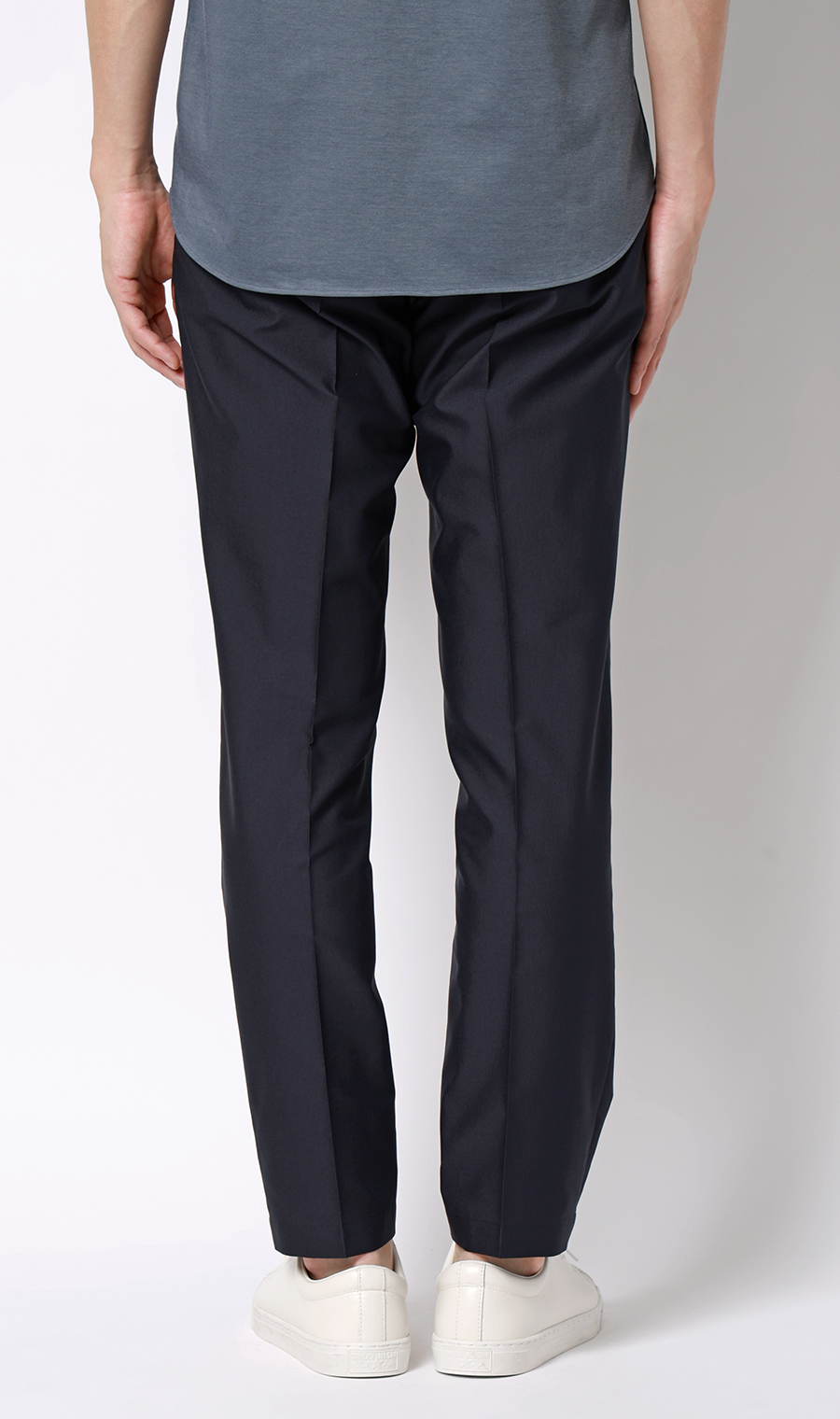 スタイリッシュスラックス【超軽量】【TEXBRID】【セットアップ着用可】【裾上げ済み】 ネイビー M