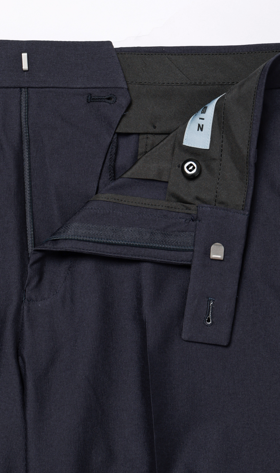 スタイリッシュスラックス【超軽量】【TEXBRID】【セットアップ着用可】【裾上げ済み】 ネイビー M