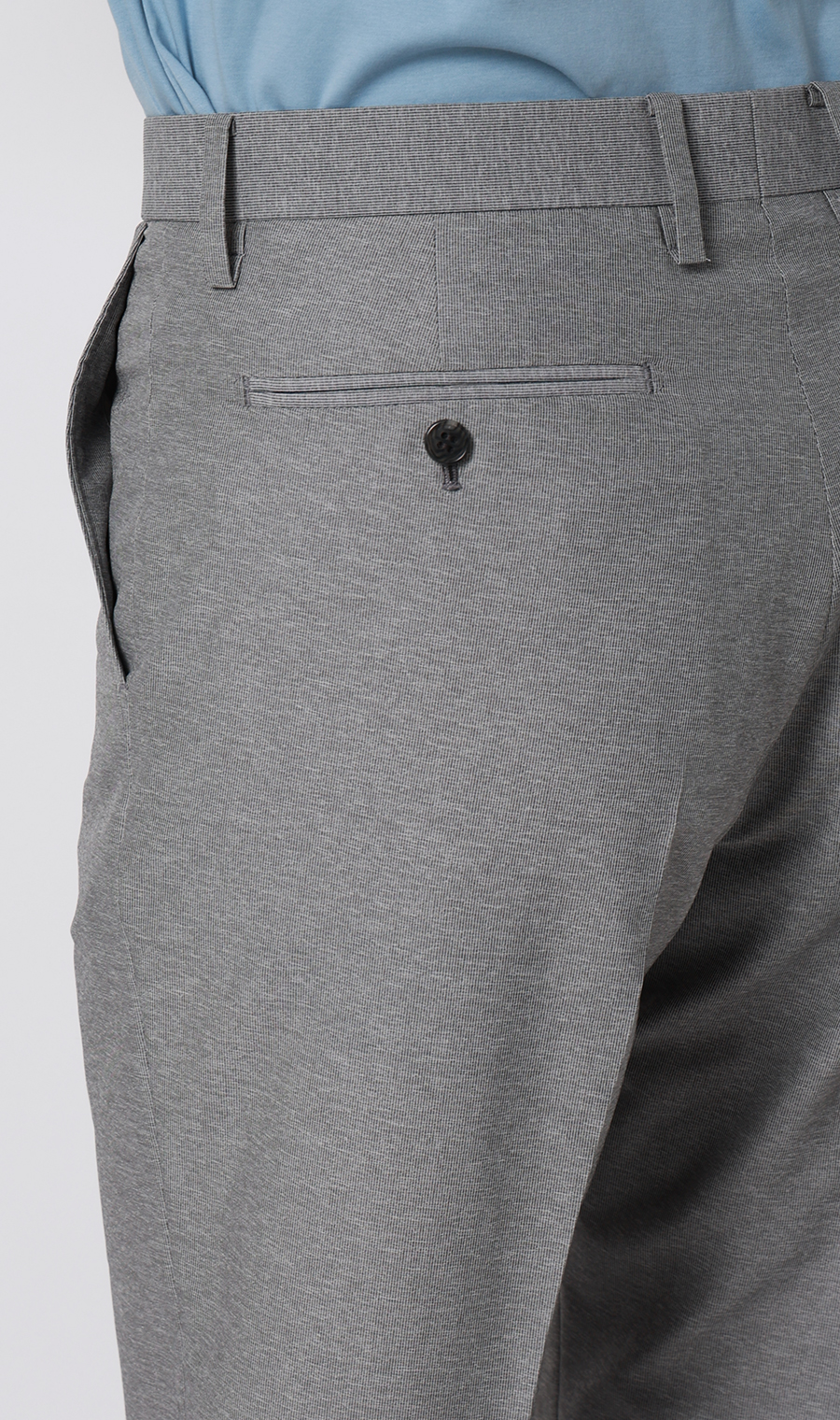 スタイリッシュスラックス【超軽量】【TEXBRID】【セットアップ着用可】【裾上げ済み】 ライトグレー M