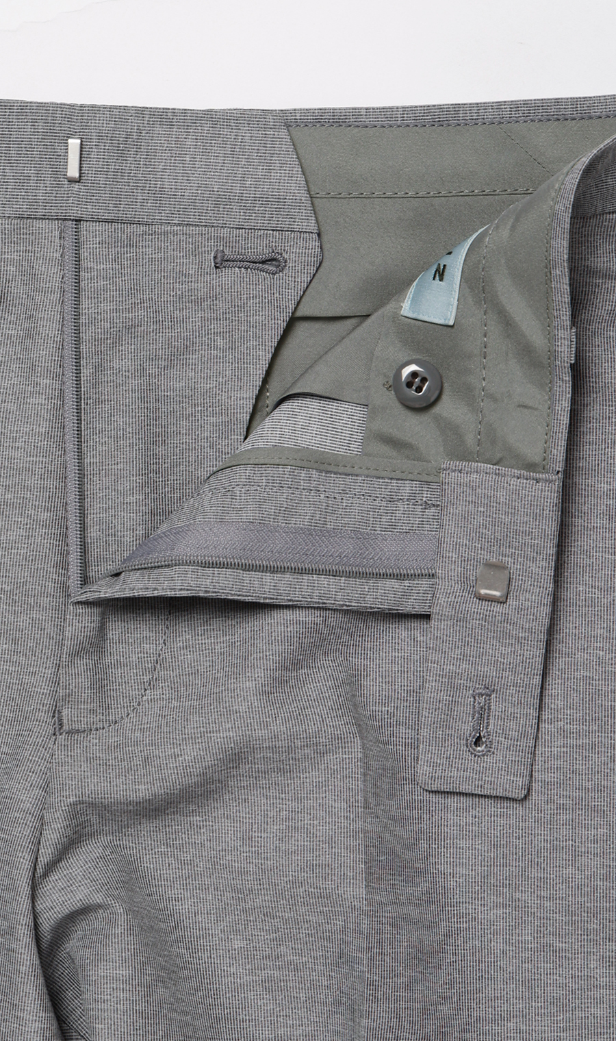 スタイリッシュスラックス【超軽量】【TEXBRID】【セットアップ着用可】【裾上げ済み】 ライトグレー M