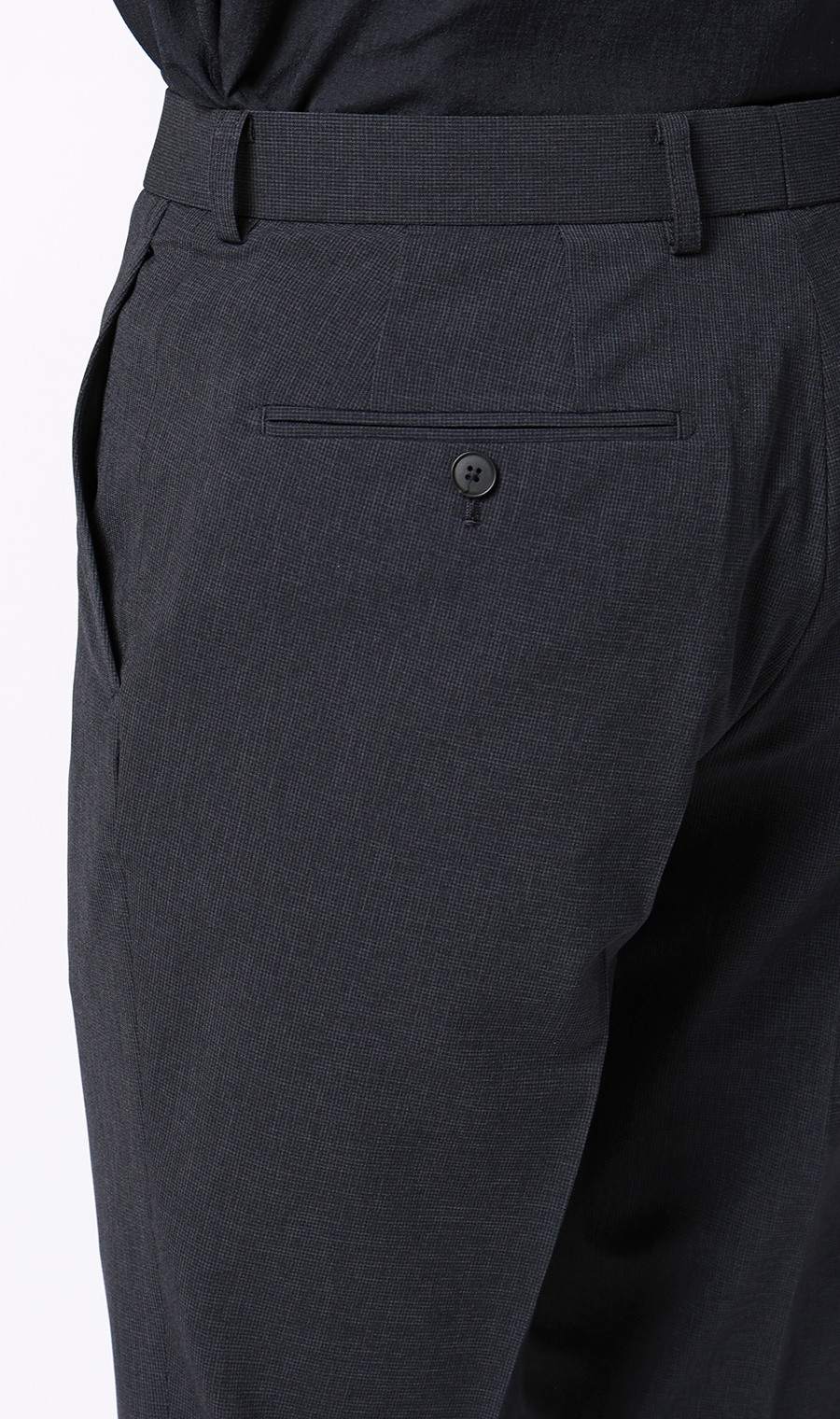 スタイリッシュスラックス【ウォッシャブル】【乾燥機OK】【セットアップ着用可】 ネイビー 76cm