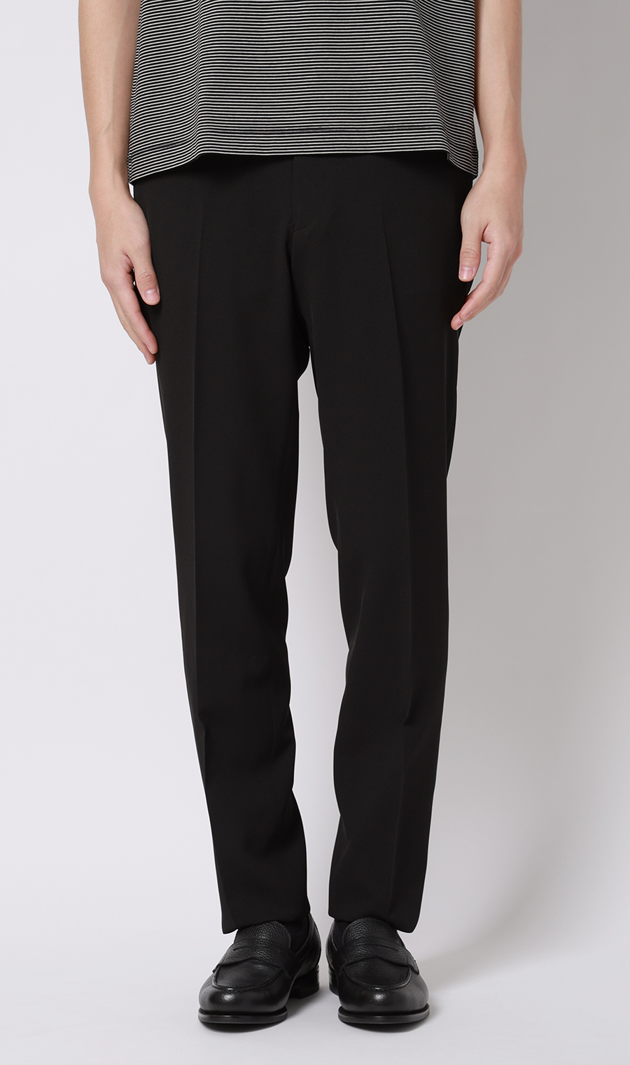 スタイリッシュスラックス【ウォッシャブル】【乾燥機OK】【セットアップ着用可】 ブラック 76cm