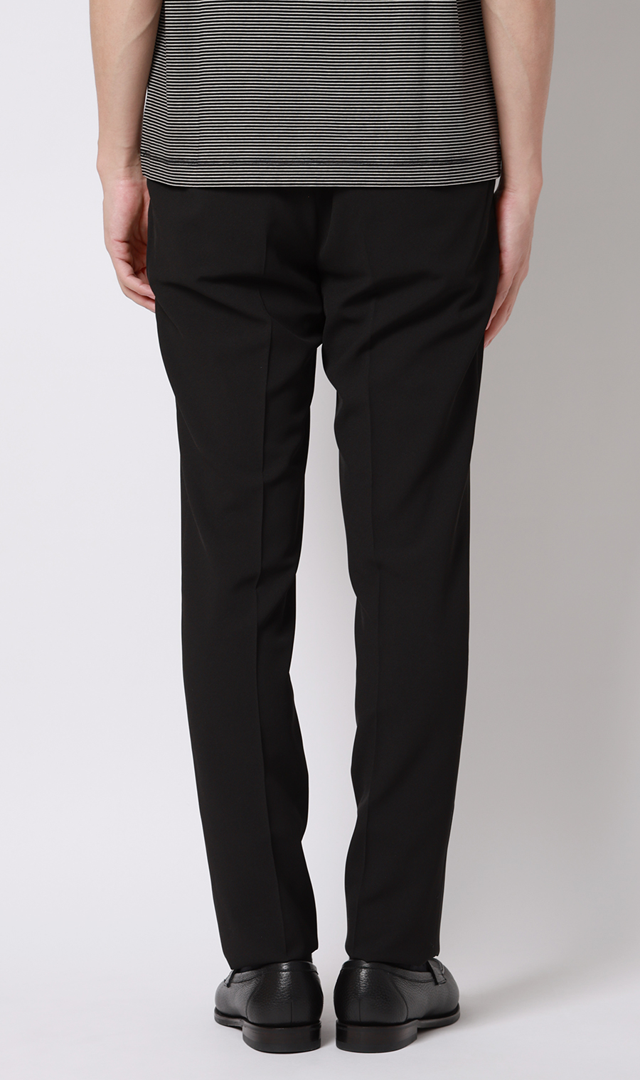 スタイリッシュスラックス【ウォッシャブル】【乾燥機OK】【セットアップ着用可】 ブラック 76cm