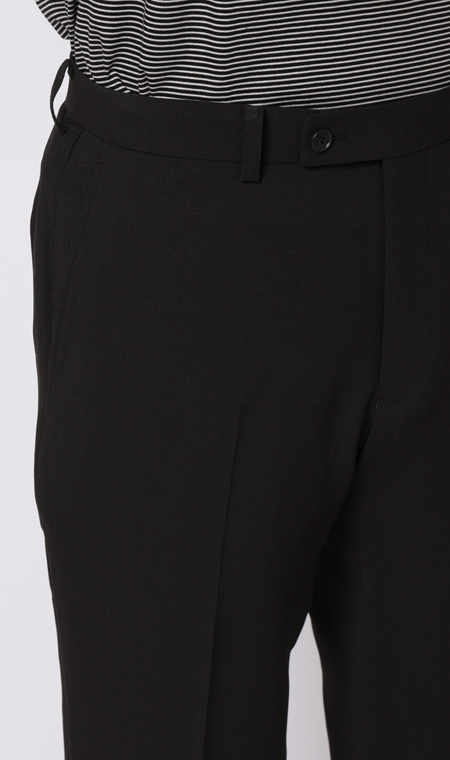 スタイリッシュスラックス【ウォッシャブル】【乾燥機OK】【セットアップ着用可】 ブラック 76cm