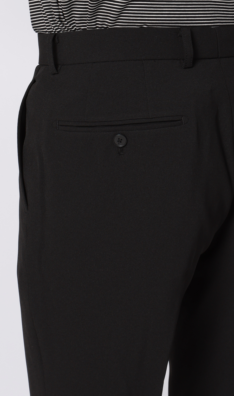 スタイリッシュスラックス【ウォッシャブル】【乾燥機OK】【セットアップ着用可】 ブラック 76cm