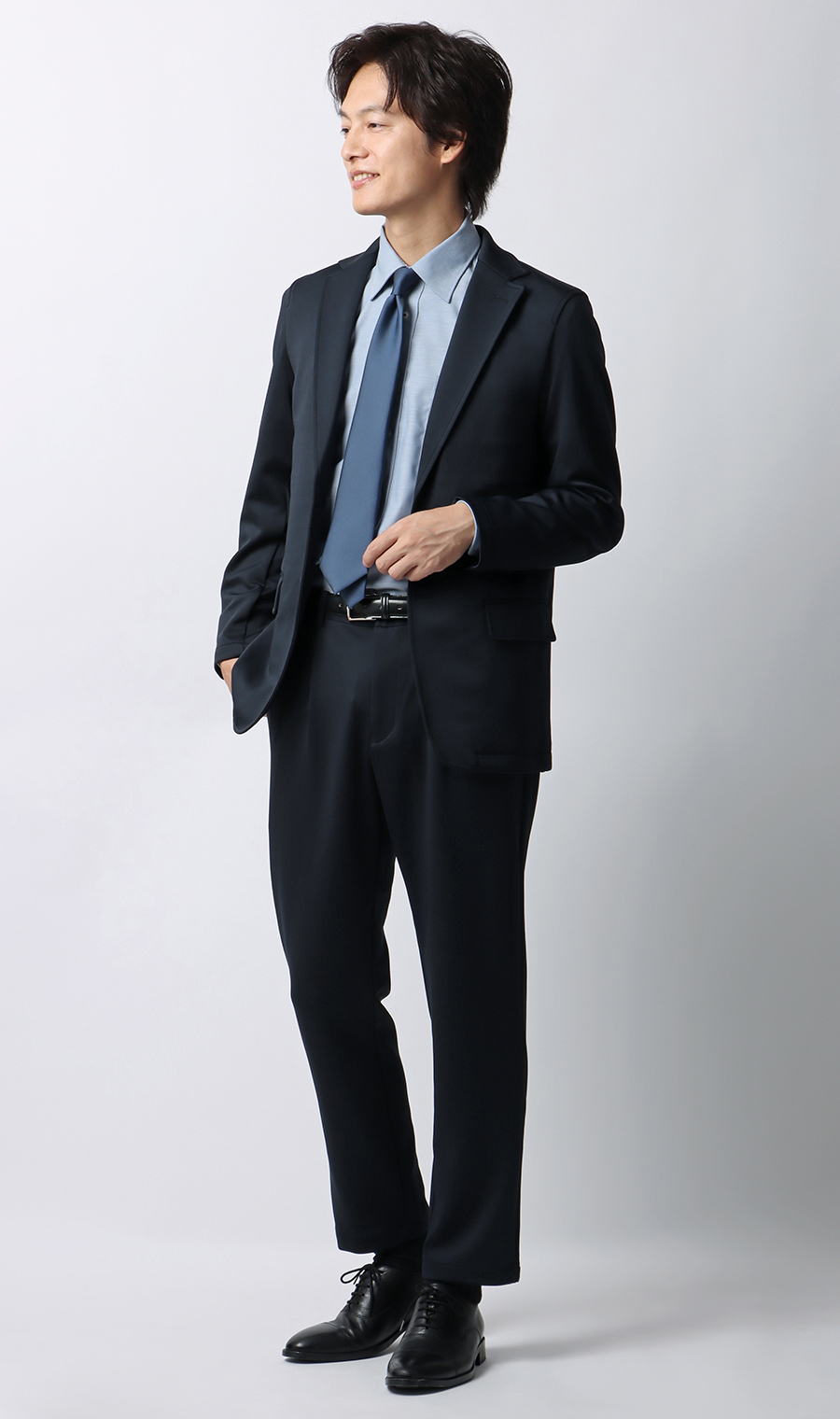 ゼロプレッシャースーツ　ネイビー　ビジネスジャケット　スラックスセット ゼロプレッシャースーツ ネイビー ビジネスジャケット