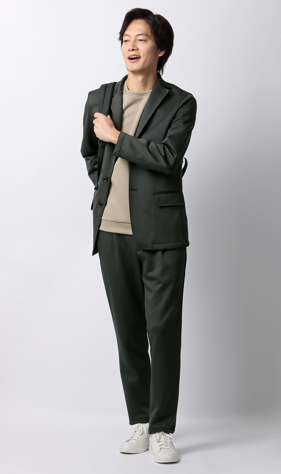 零壓力套裝 【西裝褲】 【可成套穿著】 【已修改下擺】 炭灰色76cm
