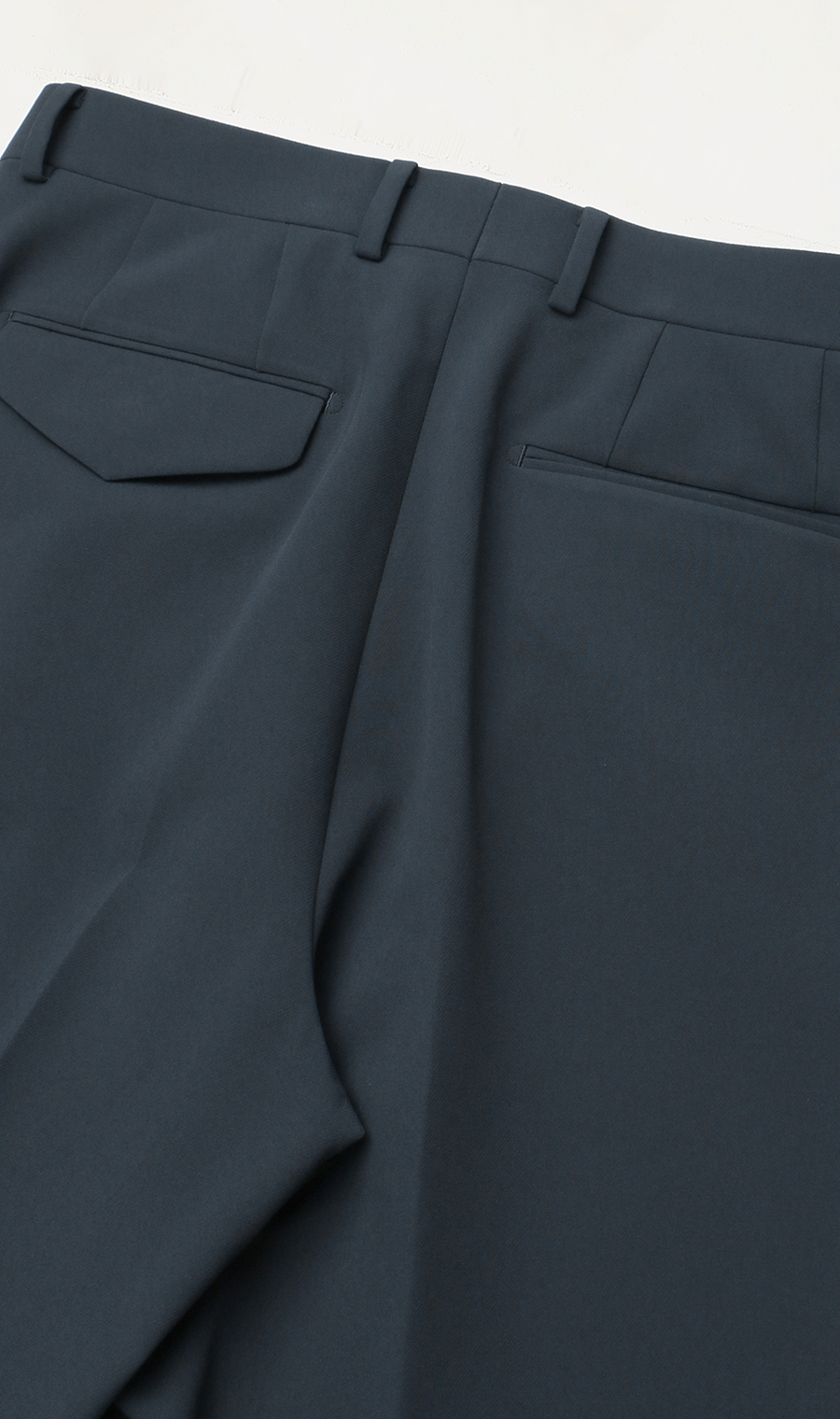 ツープリーツパンツ【2WAYストレッチ】【セットアップ着用可】 ネイビー S