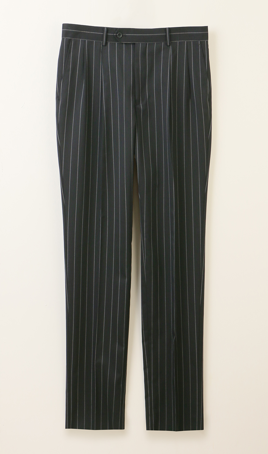 ツープリーツパンツ【セットアップ着用可】 ブラック S