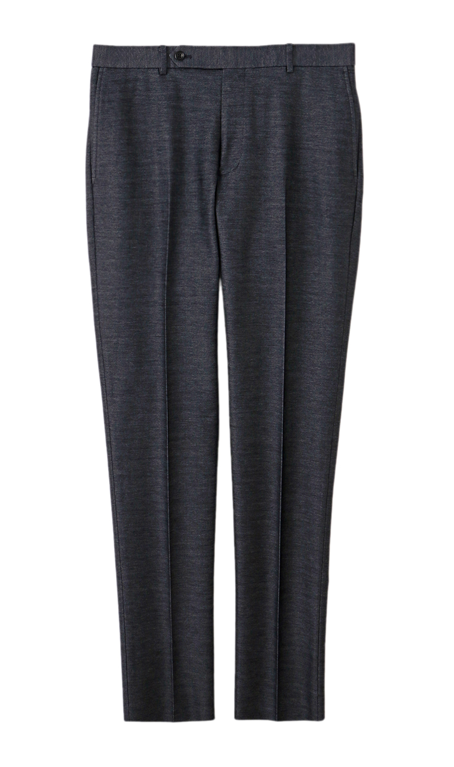 ノープリーツテーパードパンツ【セットアップ着用可】 ネイビー S