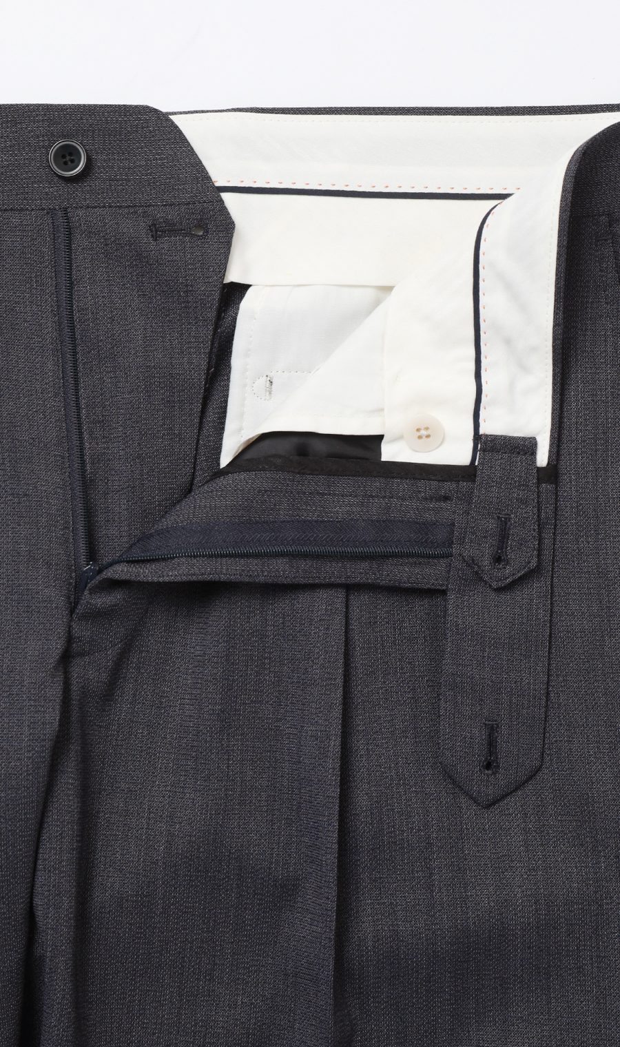 ワンプリーツテーパードパンツ【セットアップ着用可】 グレー S