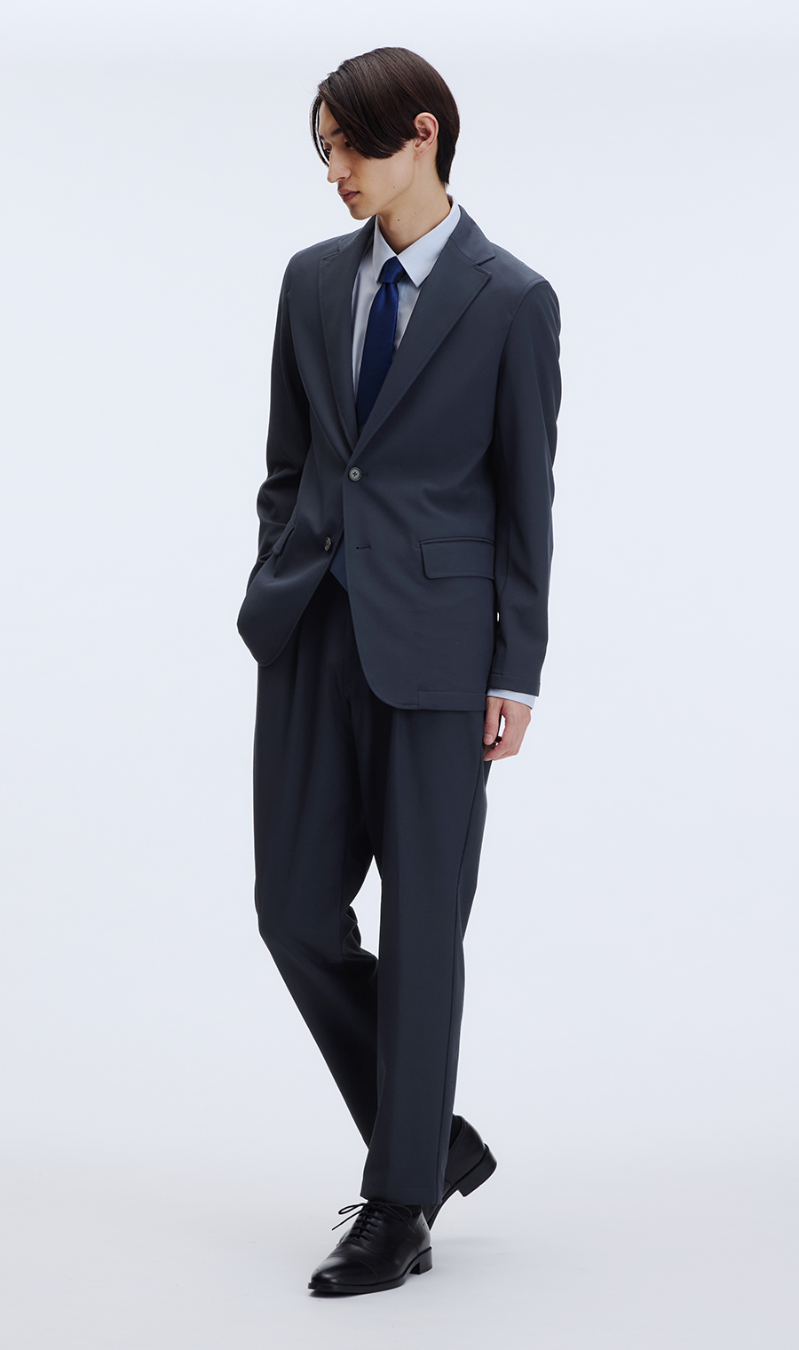 ゼロプレッシャースーツ　ネイビー　ビジネスジャケット　スラックスセット AOYAMA 【洋服の青山】ゼロプレッシャー スーツ セットアップ可