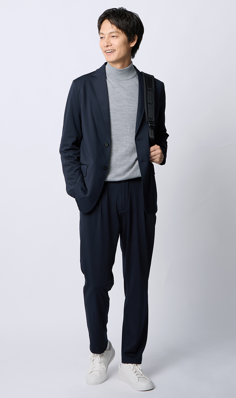 ゼロプレッシャースーツ【スラックス】【セットアップ着用可】【裾上げ済み】 ネイビー 76cm