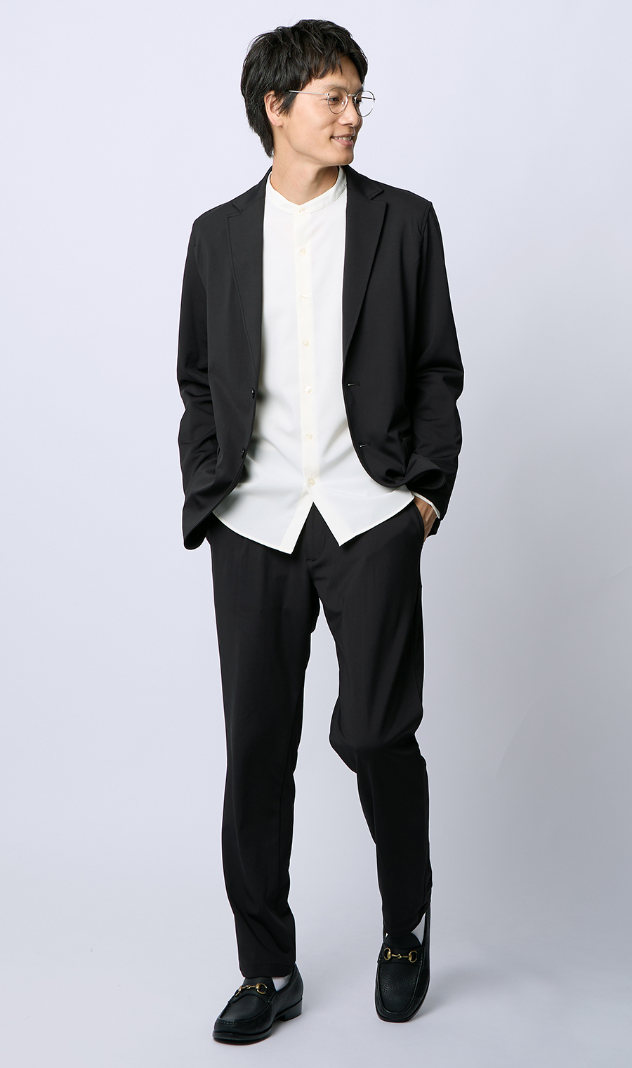 ゼロプレッシャースーツ【スラックス】【セットアップ着用可】【裾上げ済み】 ブラック 97cm