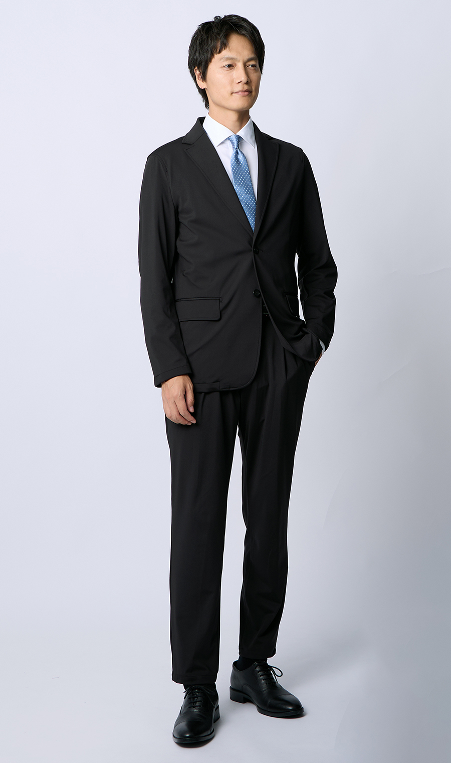 ゼロプレッシャースーツ【スラックス】【セットアップ着用可】【裾上げ済み】 ブラック 97cm