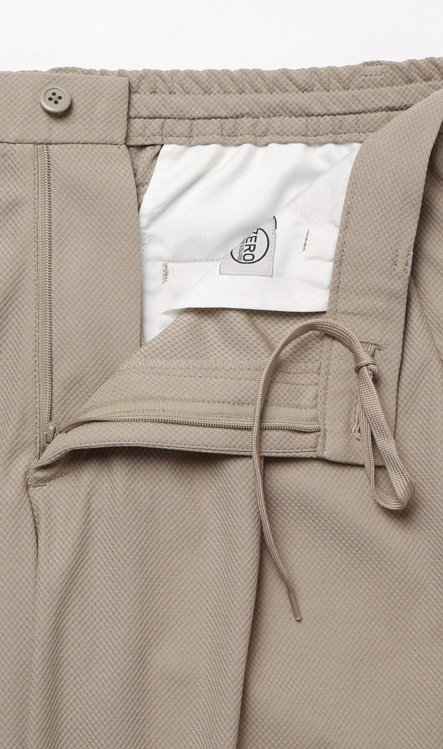 ゼロプレッシャースーツ【スラックス】【2WAYストレッチ】【セットアップ着用可】【裾上げ済み】 ベージュ 76cm