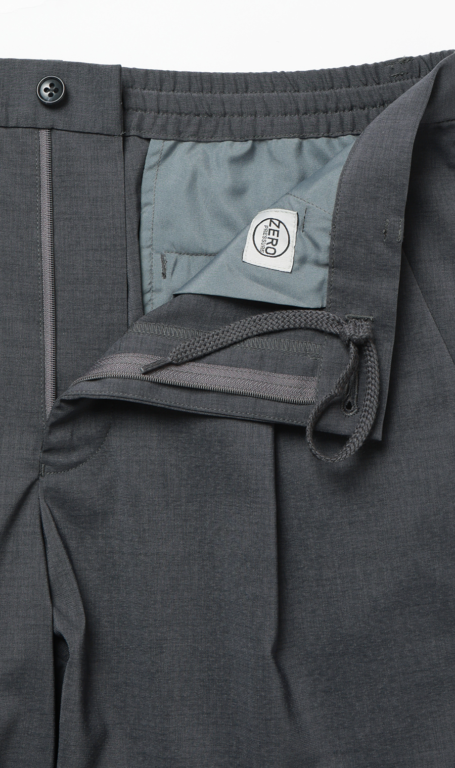 ゼロプレッシャースーツ【スラックス】【2WAYストレッチ】【セットアップ着用可】【裾上げ済み】 グレー 76cm