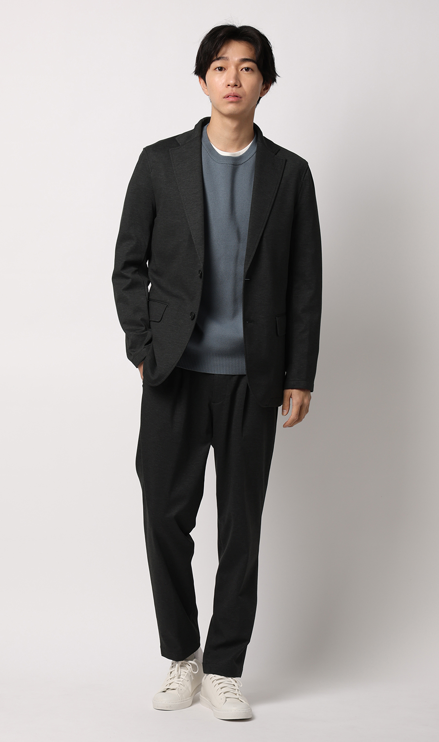 ゼロプレッシャースーツ【スラックス】【セットアップ着用可】【裾上げ済み】 チャコール 97cm
