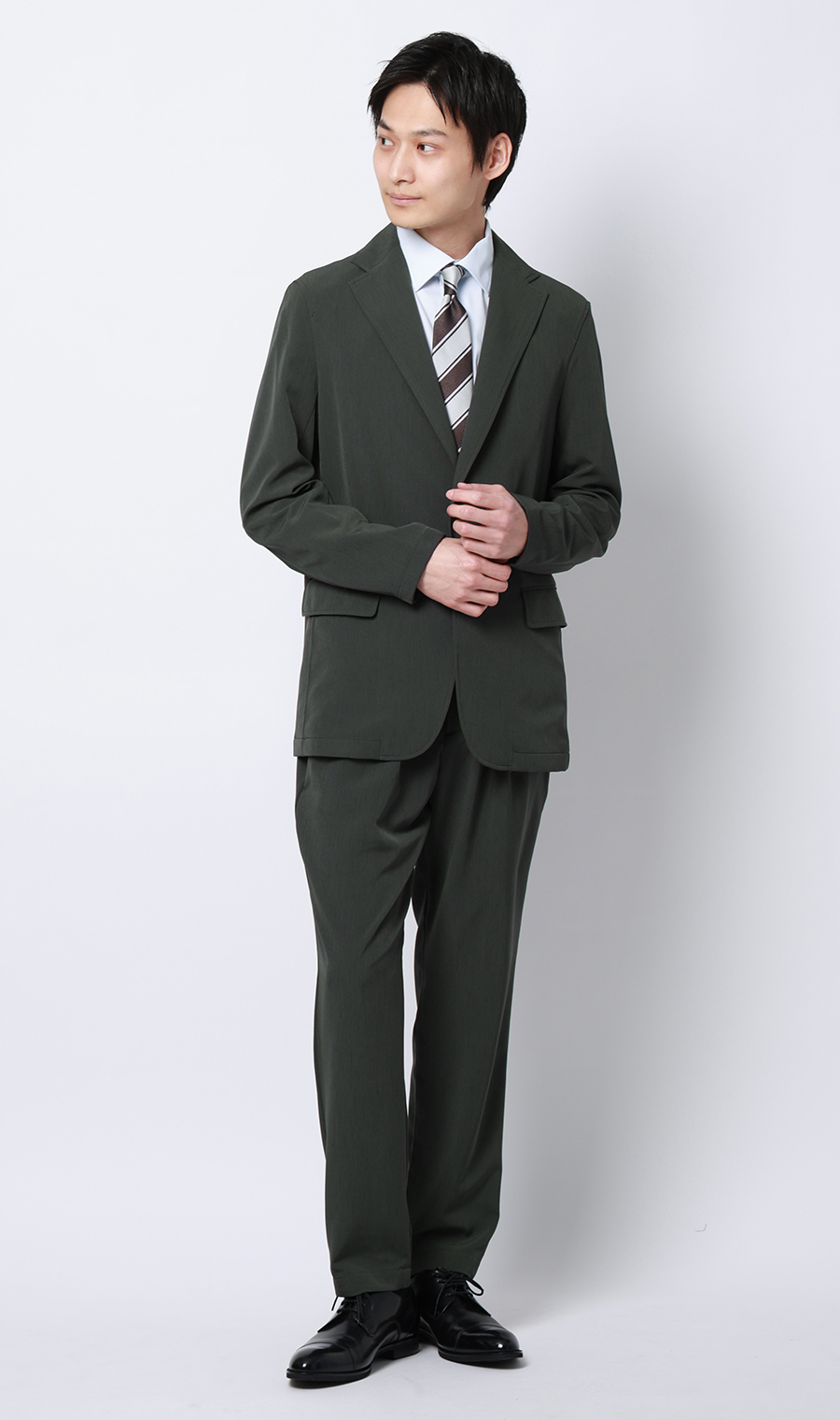 ゼロプレッシャースーツ【スラックス】【セットアップ着用可】【裾上げ済み】 チャコール 76cm