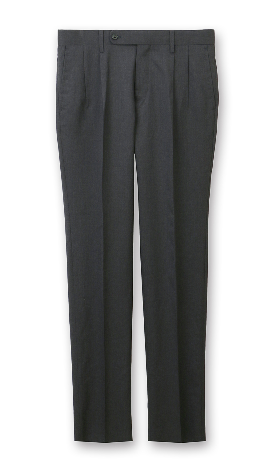 プレミアムスタイリッシュスラックス【ツータック】 チャコール 79cm