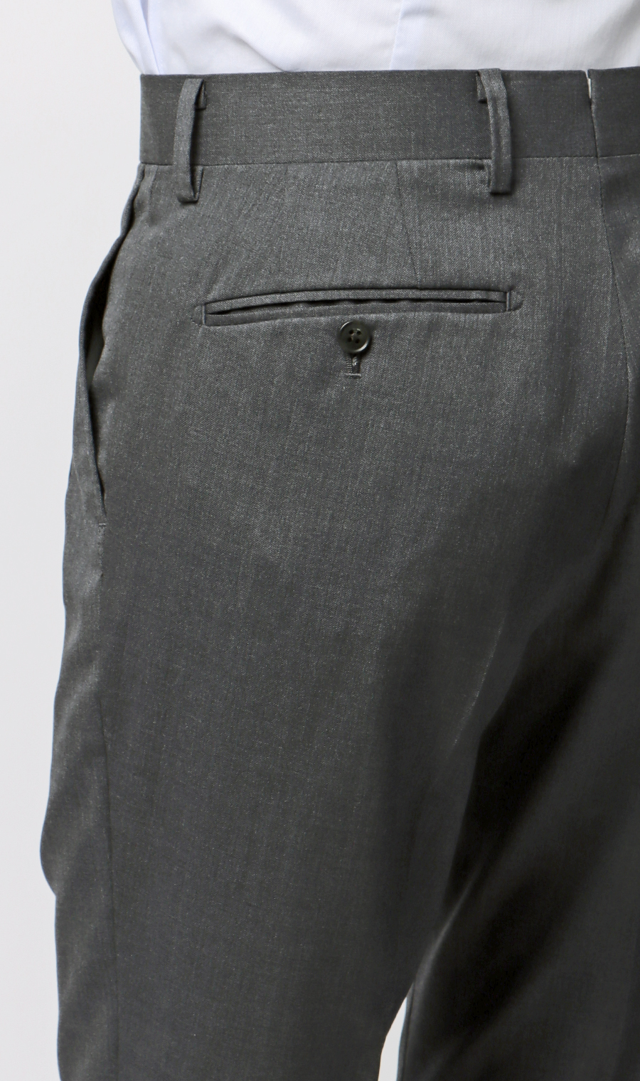 プレミアムスタイリッシュスラックス【ツータック】 グレー 79cm