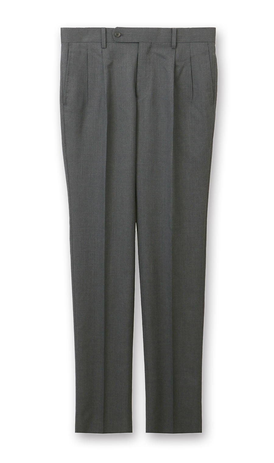 プレミアムスタイリッシュスラックス【ツータック】 グレー 79cm