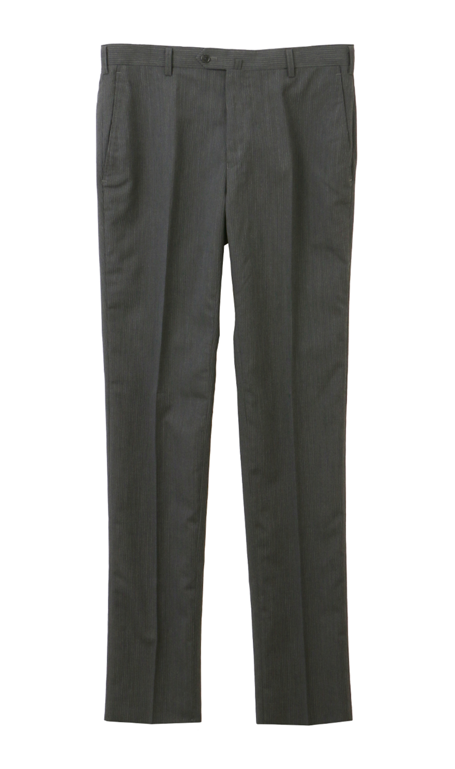 スタイリッシュスラックス【ノータック】【SOACOOL】 チャコール 76cm